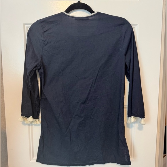 Figue Embroidered Tassel Tunic Top Size XS - Picture 2 of 6